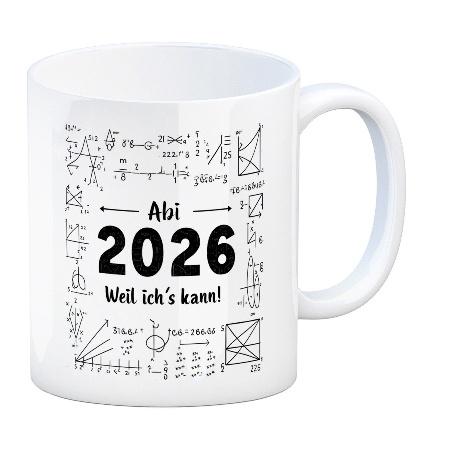 speecheese Tasse Abi 2026 weil ich es kann Kaffeebecher für Abschluss