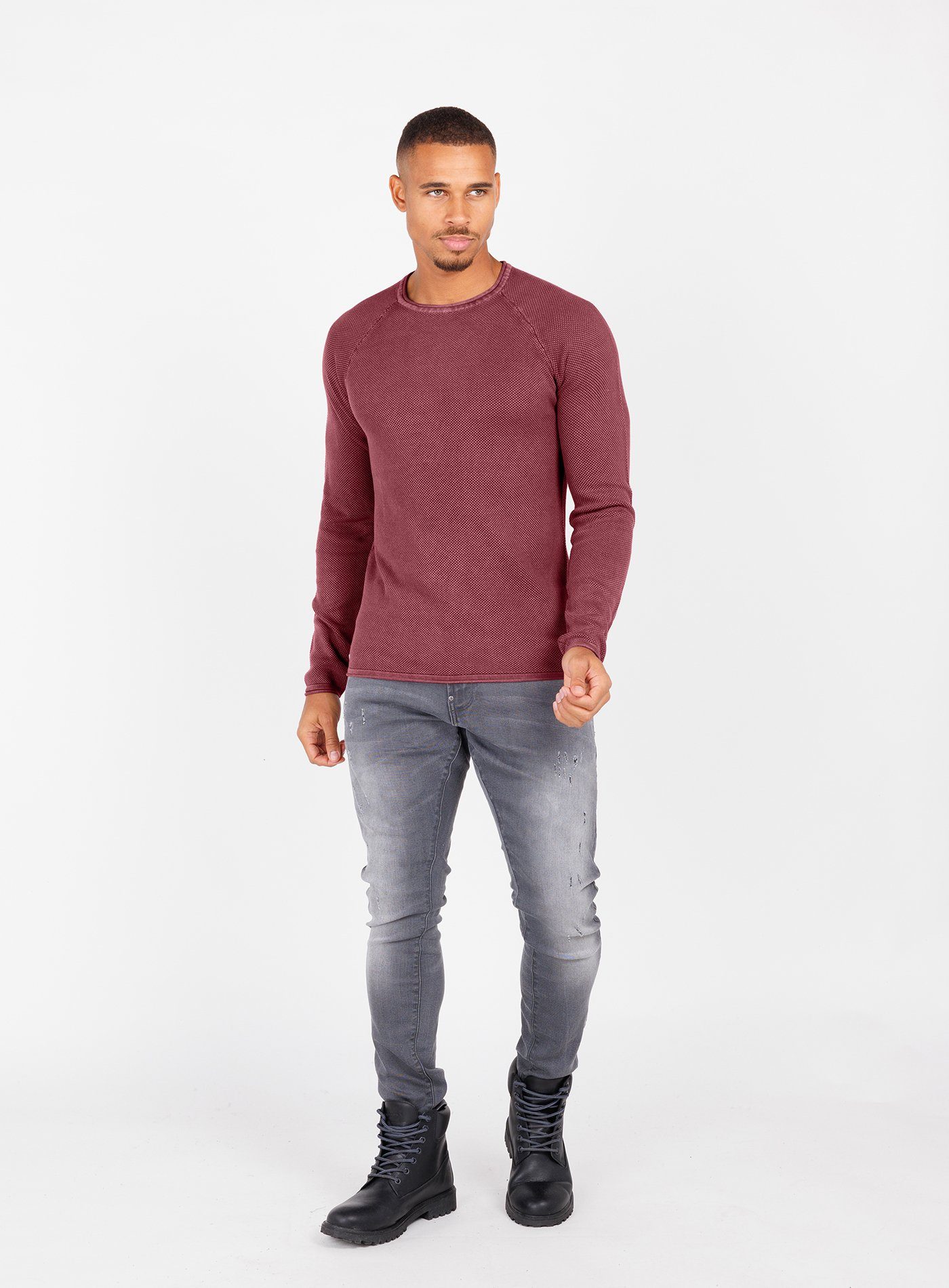Key Largo Rundhalspullover MST THOMAS round neck (1-tlg)