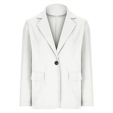 AFAZ New Trading UG Blusenblazer Damen Casual Blazer Jacke Temperament Pendeln Slim Fit