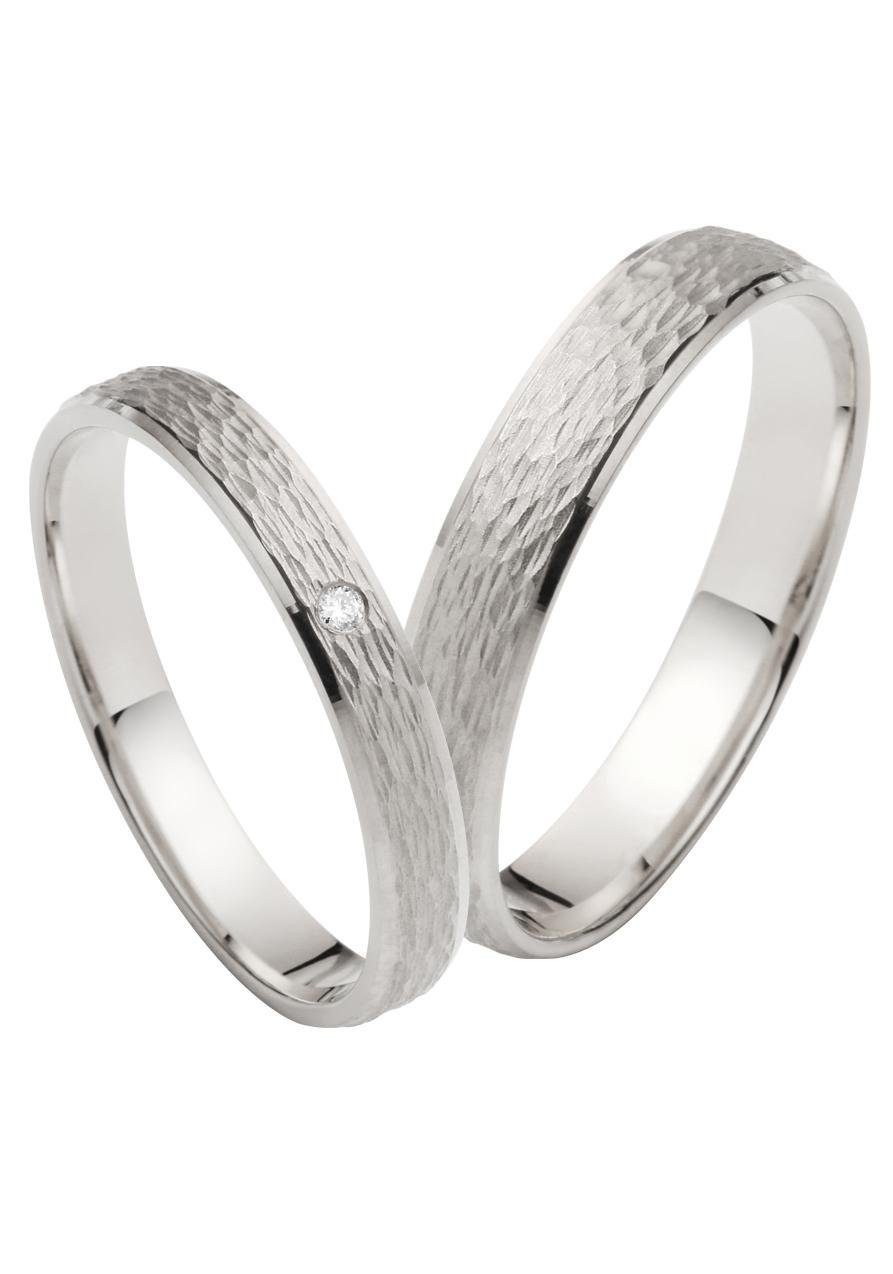 Firetti Trauring Schmuck Geschenk Gold 750 Hochzeit Ehering "LIEBE", Made in Germany, wahlweise mit oder ohne Brillant