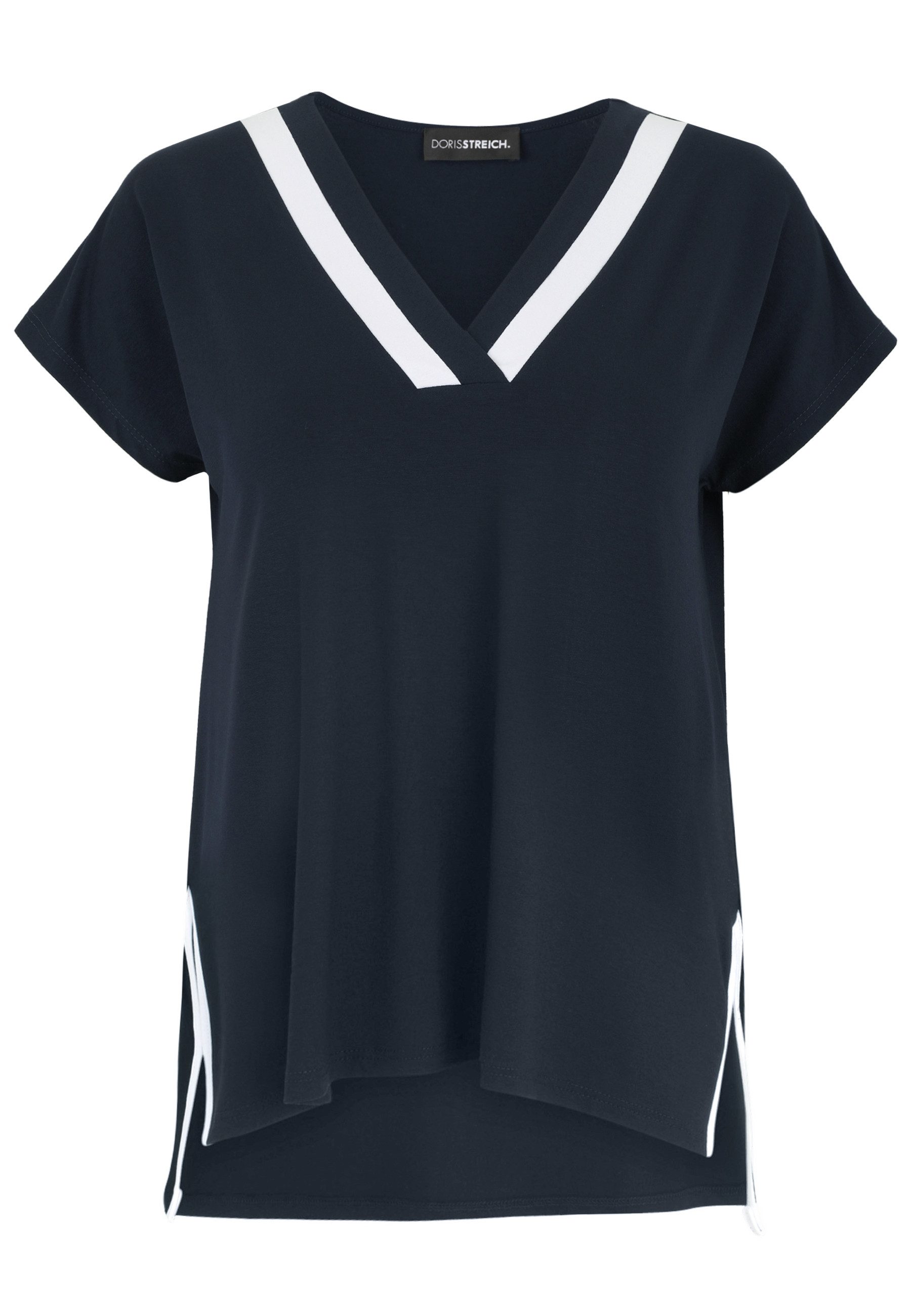 Doris Streich T-Shirt mit Kontrasteinsatz