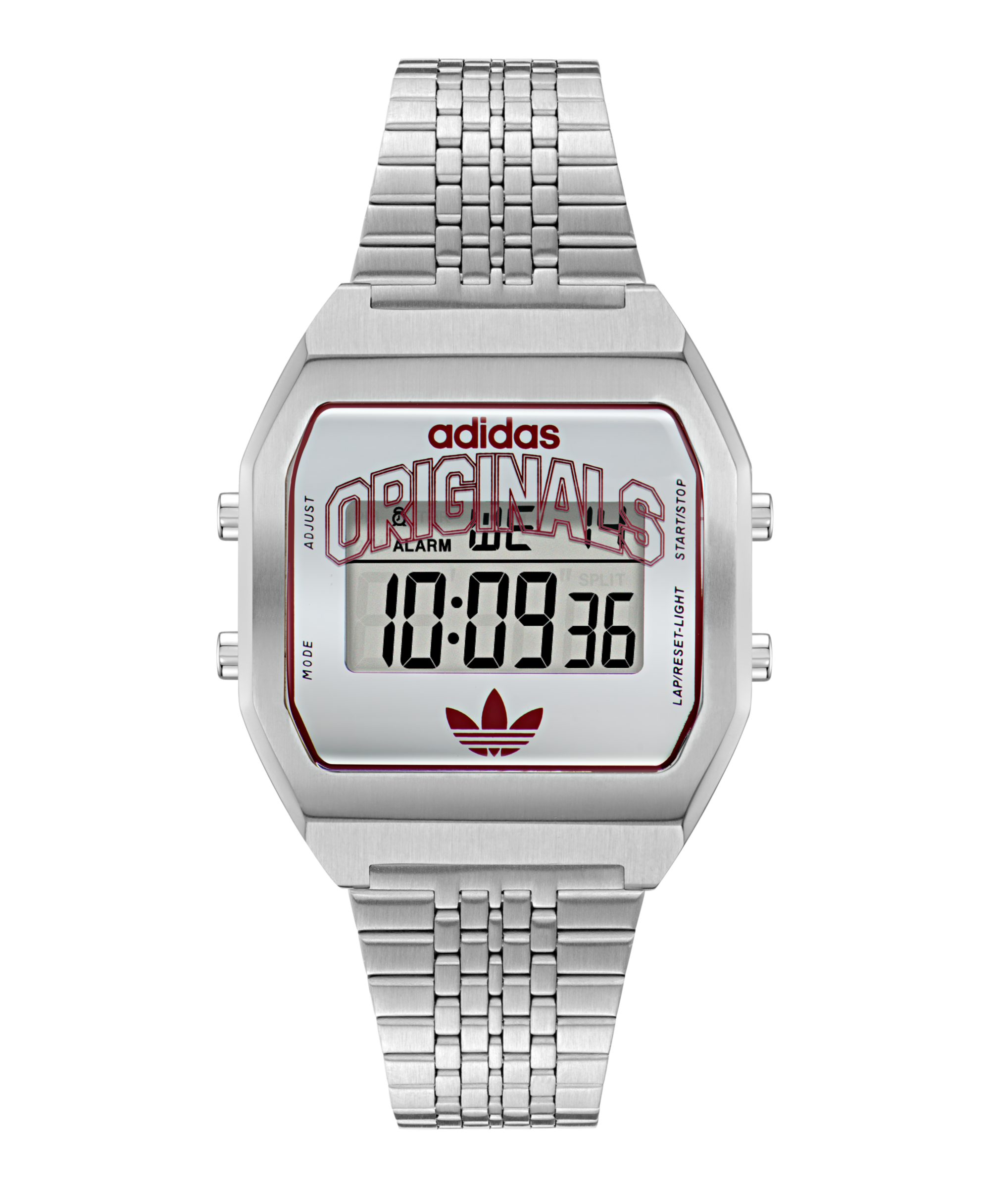 adidas Originals Digitaluhr DIGITAL TWO AOST265222I, Quarzuhr, Armbanduhr, Damenuhr, Herrenuhr, Edelstahlarmband, digital