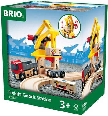 BRIO® Spielzeug-Eisenbahn BRIO® WORLD, Frachtverladestation, für Spielzeugeisenbahn, FSC®- schützt Wald - weltweit