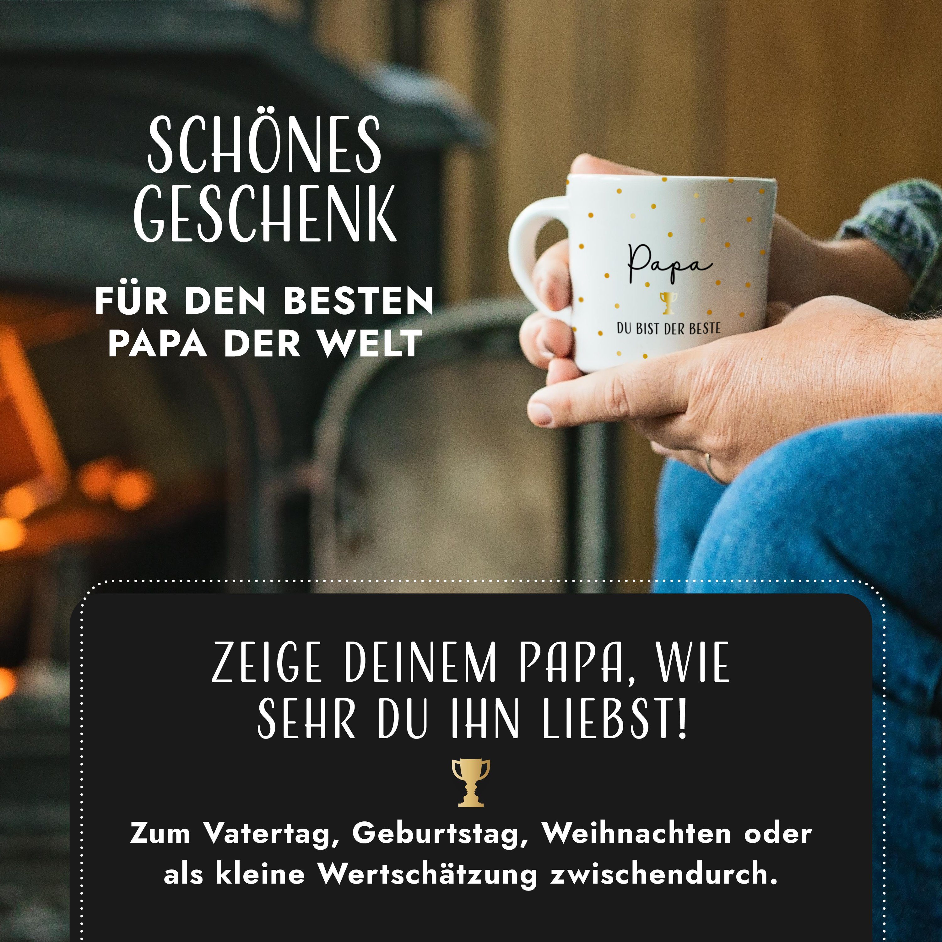 Amari Tasse AMARI® Tasse für Papa - Bester Papa Geschenk - Geschenk Papa