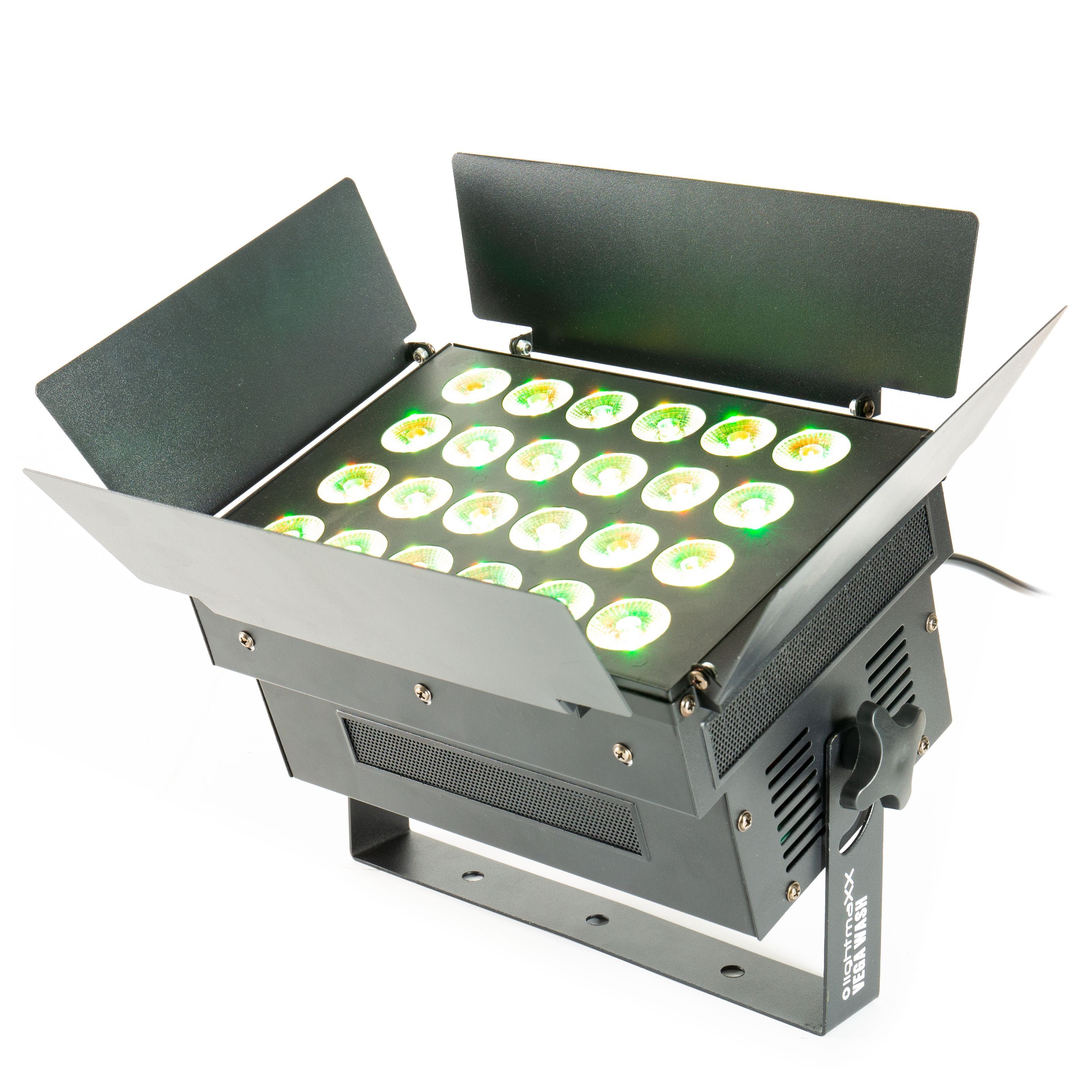 lightmaXX LED Scheinwerfer, VEGA Wash 24x 8W RGBW LED Fluter, Bühnenbeleuchtung, DMX Steuerbar