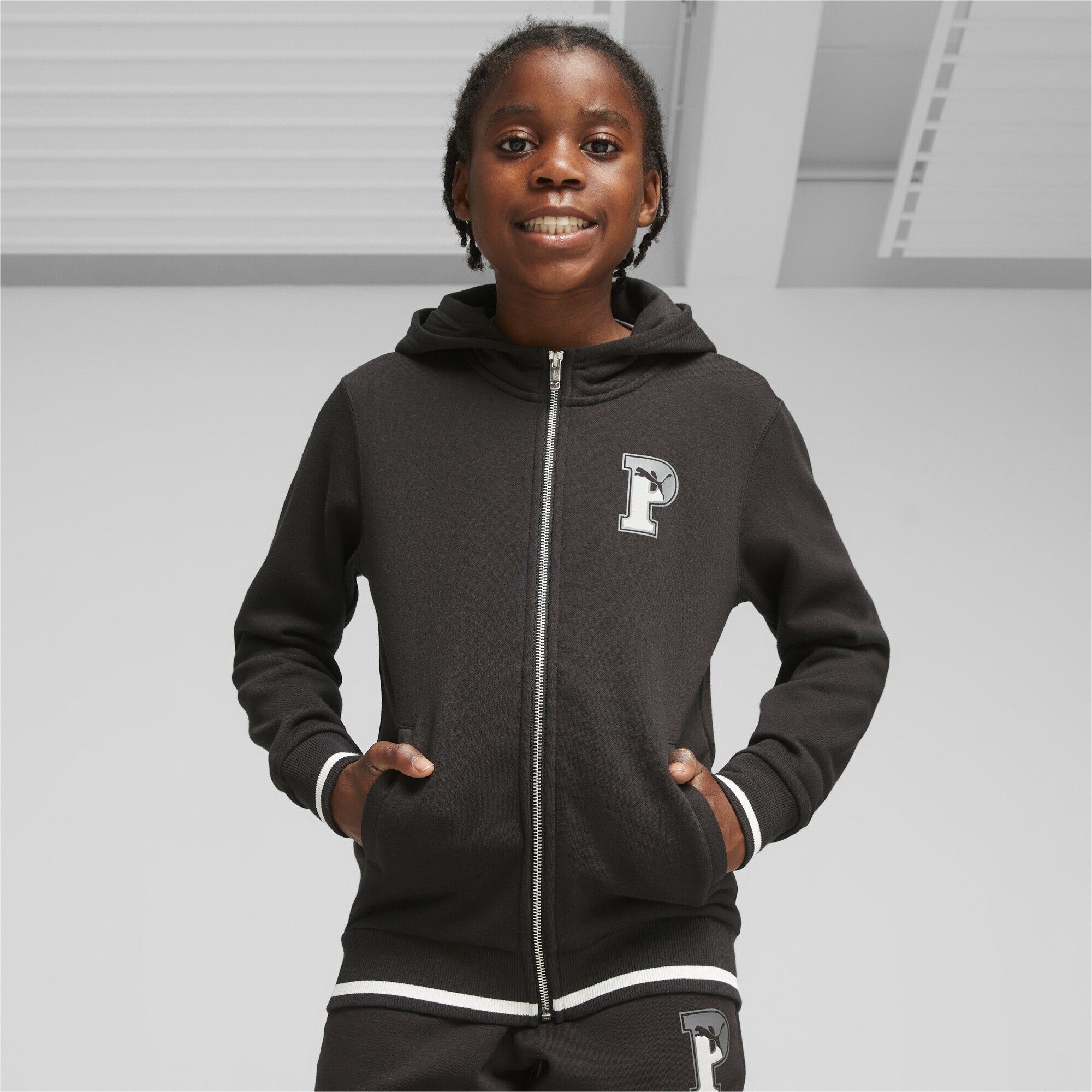 PUMA Fleece-Hoodie PUMA Jugendliche Trainingspullover Black SQUAD