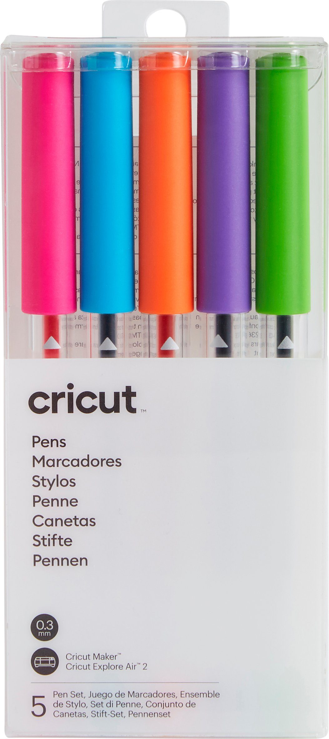 Cricut Malstift Карандаши Point Pen Extra Fine, 0,3 mm 5er-Set