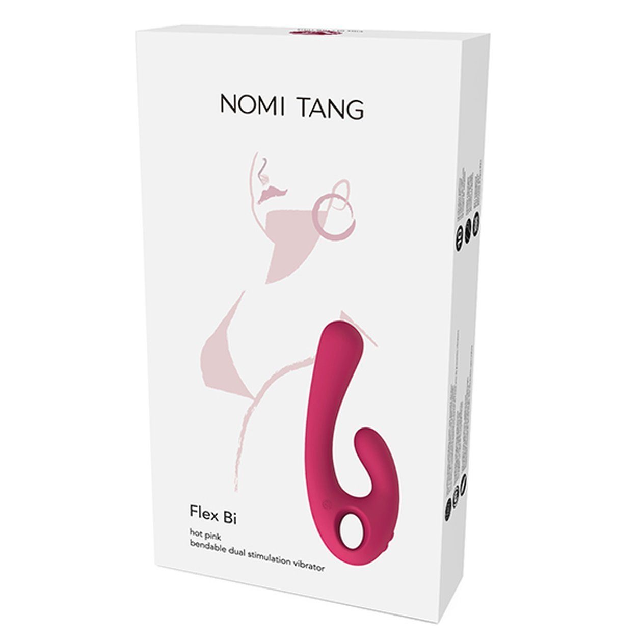 NOMI TANG Doppel-Vibrator Flex Stimulation Red-Violet Dual Bi Vibrator Bendable