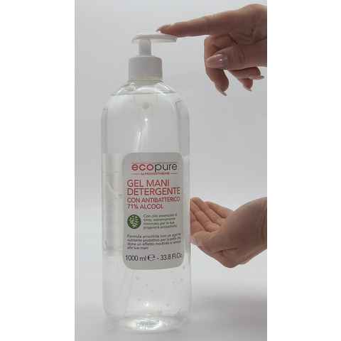 Monotheme ecoPure Hand-Desinfektionsmittel (Hände Desinfektionsgel 71% Alkohol 1L. Desinfektionsmittel)