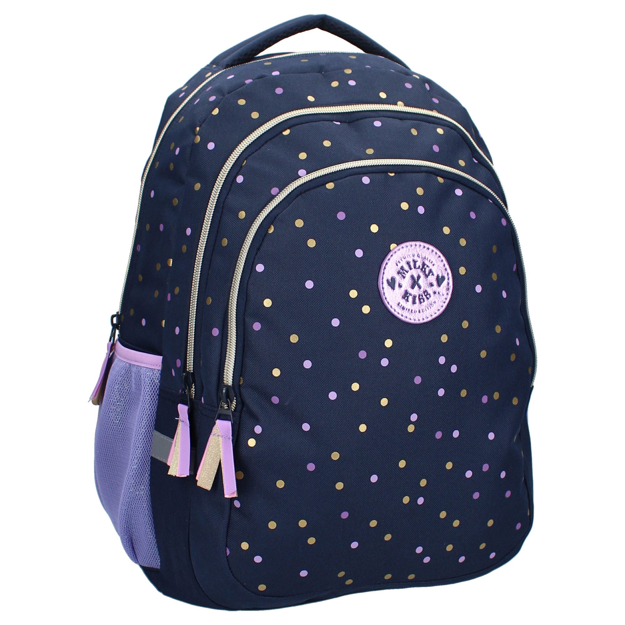 Vadobag Cityrucksack Milky Kiss Dotted Delight, mit coolem Punkte-Aufdruck