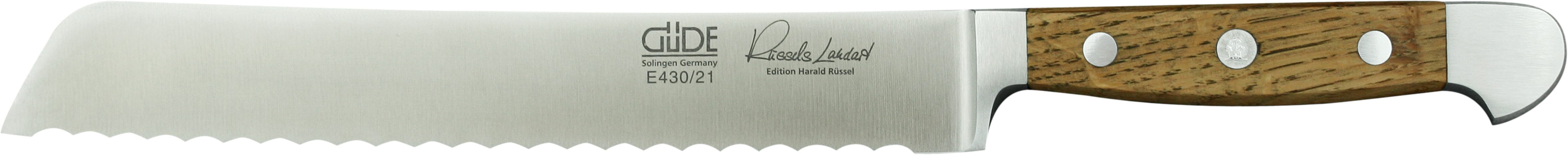Güde Messer Solingen Brotmesser Güde Alpha Brotmesser 21cm, Fasseiche