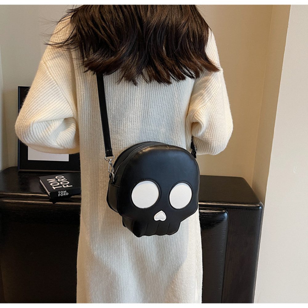 Coonoor Umhängetasche Halloween Skelett Schultertaschen Gothic Tasche Handt günstig online kaufen