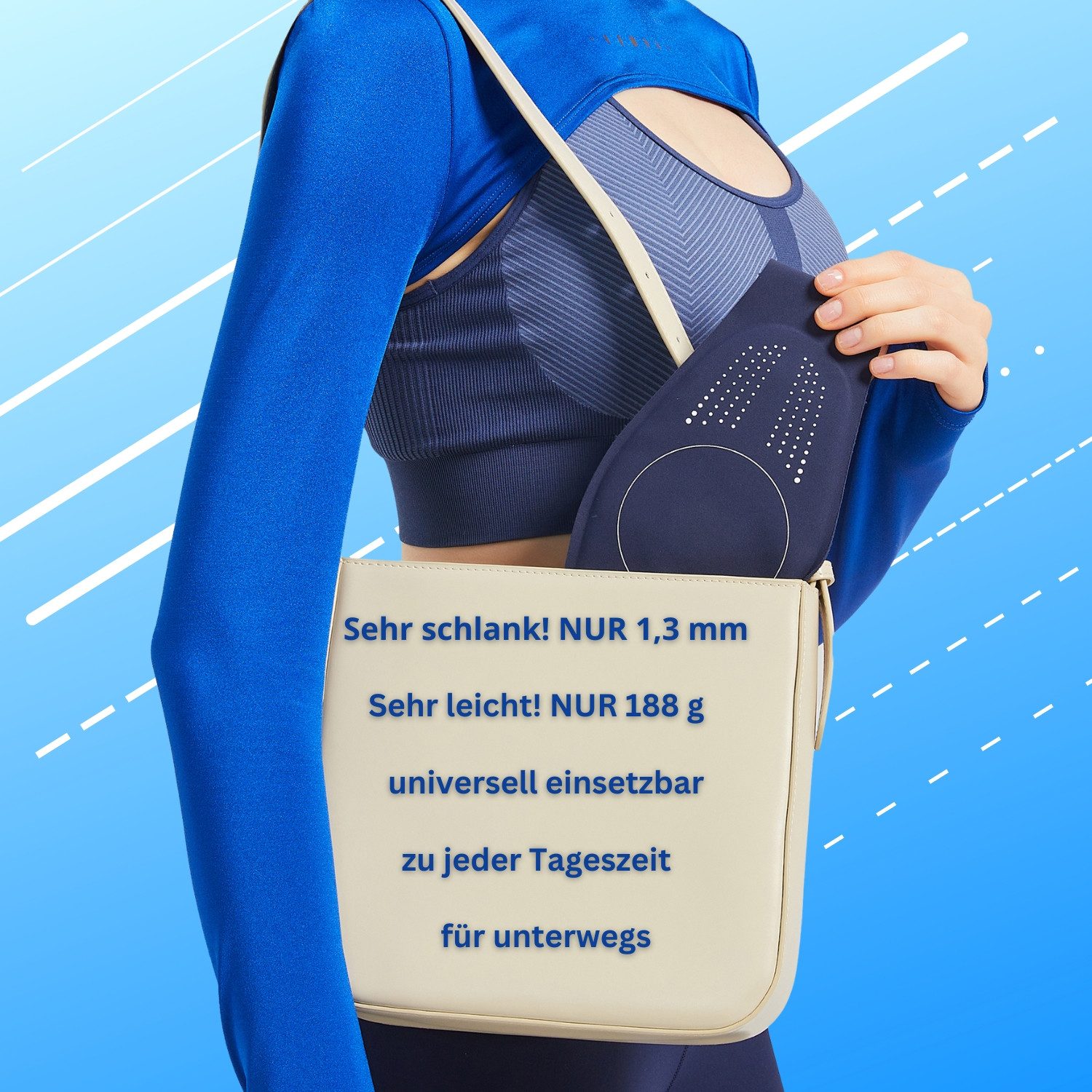 Duke-Handel Massagegerät Massagegürtel Wärmegürtel Vibrationsgürtel, zur Schmerzbehandlung Kabellos Aufladbar mit Akku