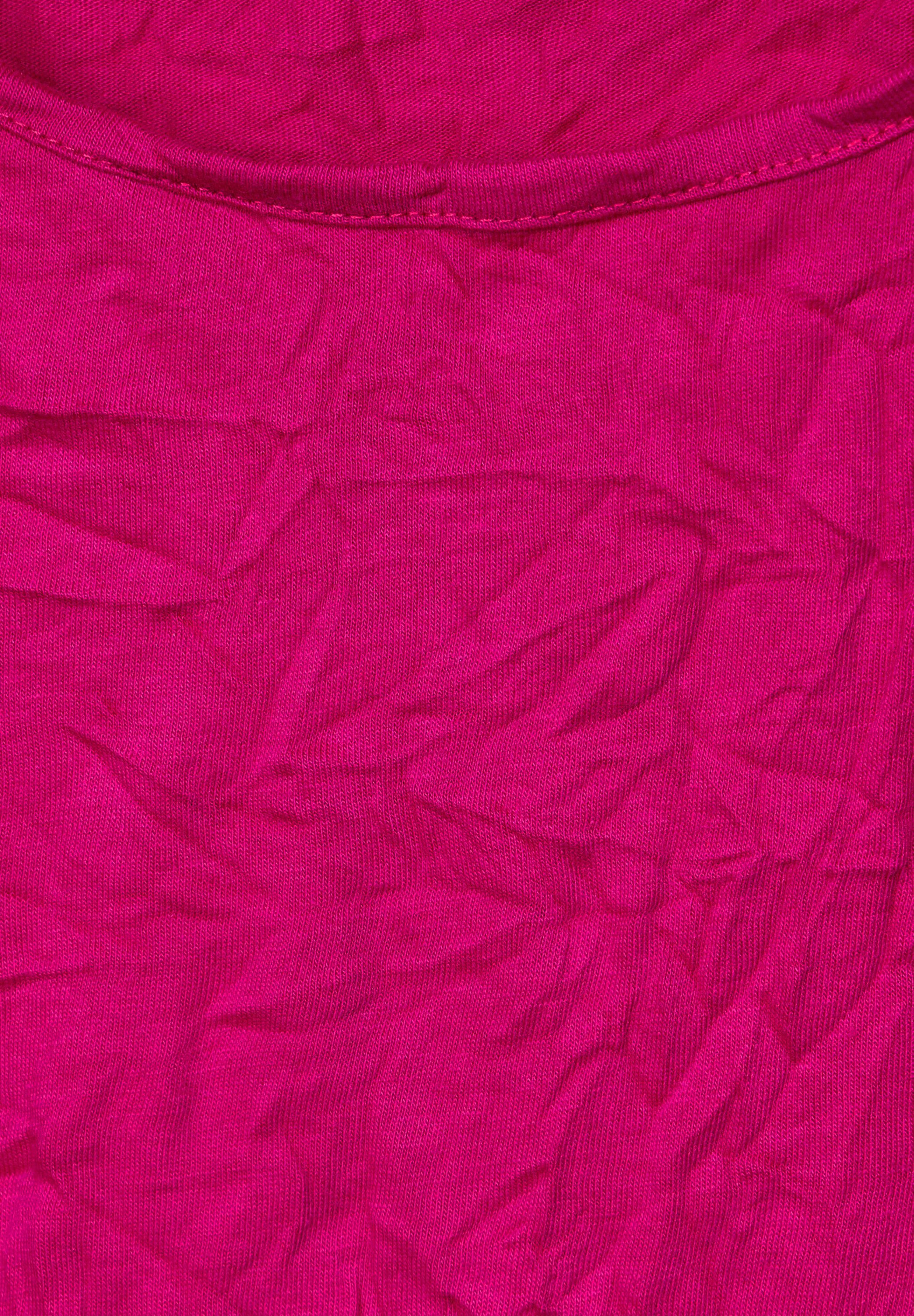 ONE aus pink nu STREET Rundhalsshirt Materialmix softem