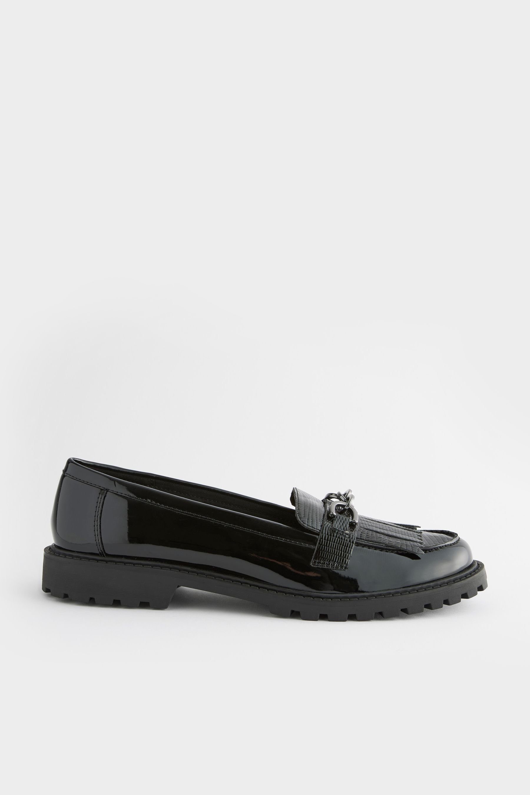 Next Forever Comfort® Loafer mit Kettenbesatz Loafer (1-tlg) Black
