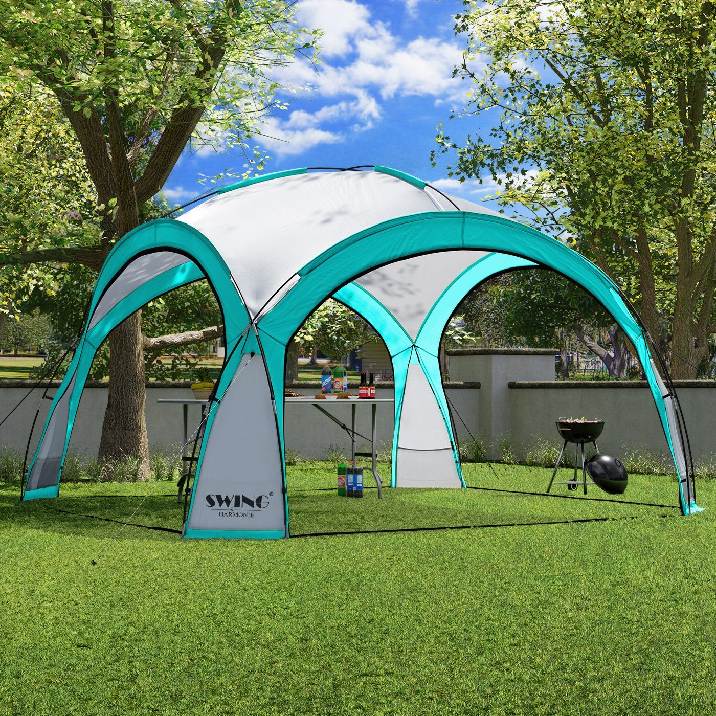 Swing&Harmonie Faltpavillon LED Event Pavillon 3,6 günstig online kaufen