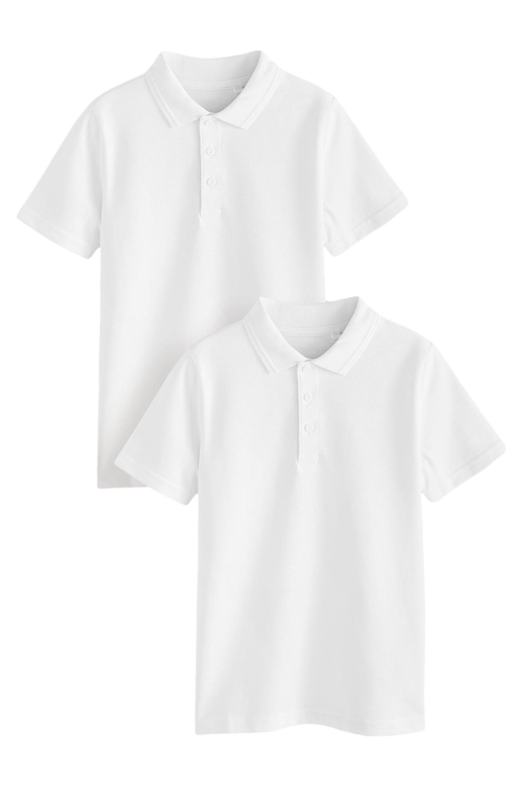 Poloshirt Schul-Poloshirts aus Baumwolle im 2er-Pack