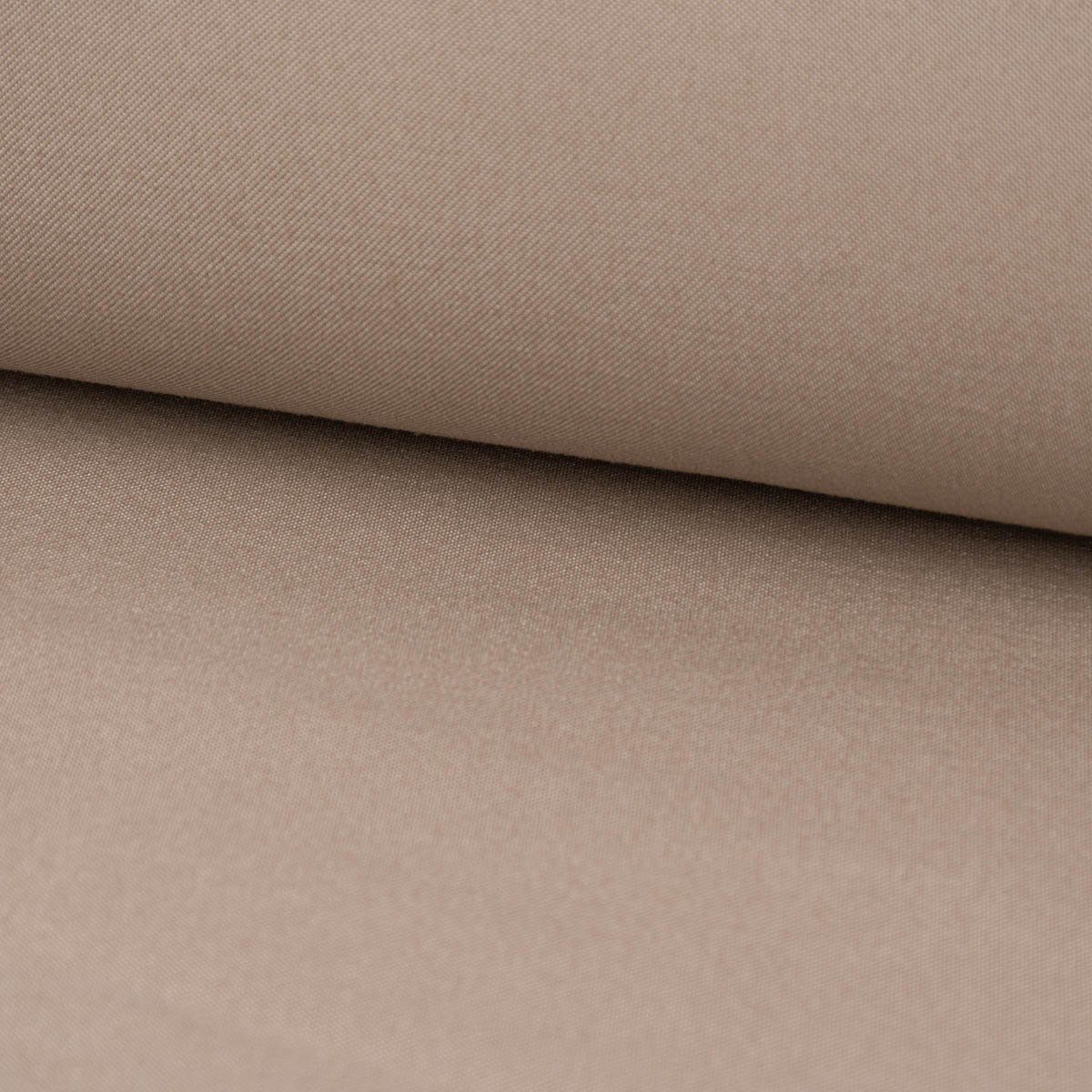 SCHÖNER LEBEN. Stoff Outdoorstoff Meterware nachhaltig antibakteriell taupe 140cm, abwaschbar