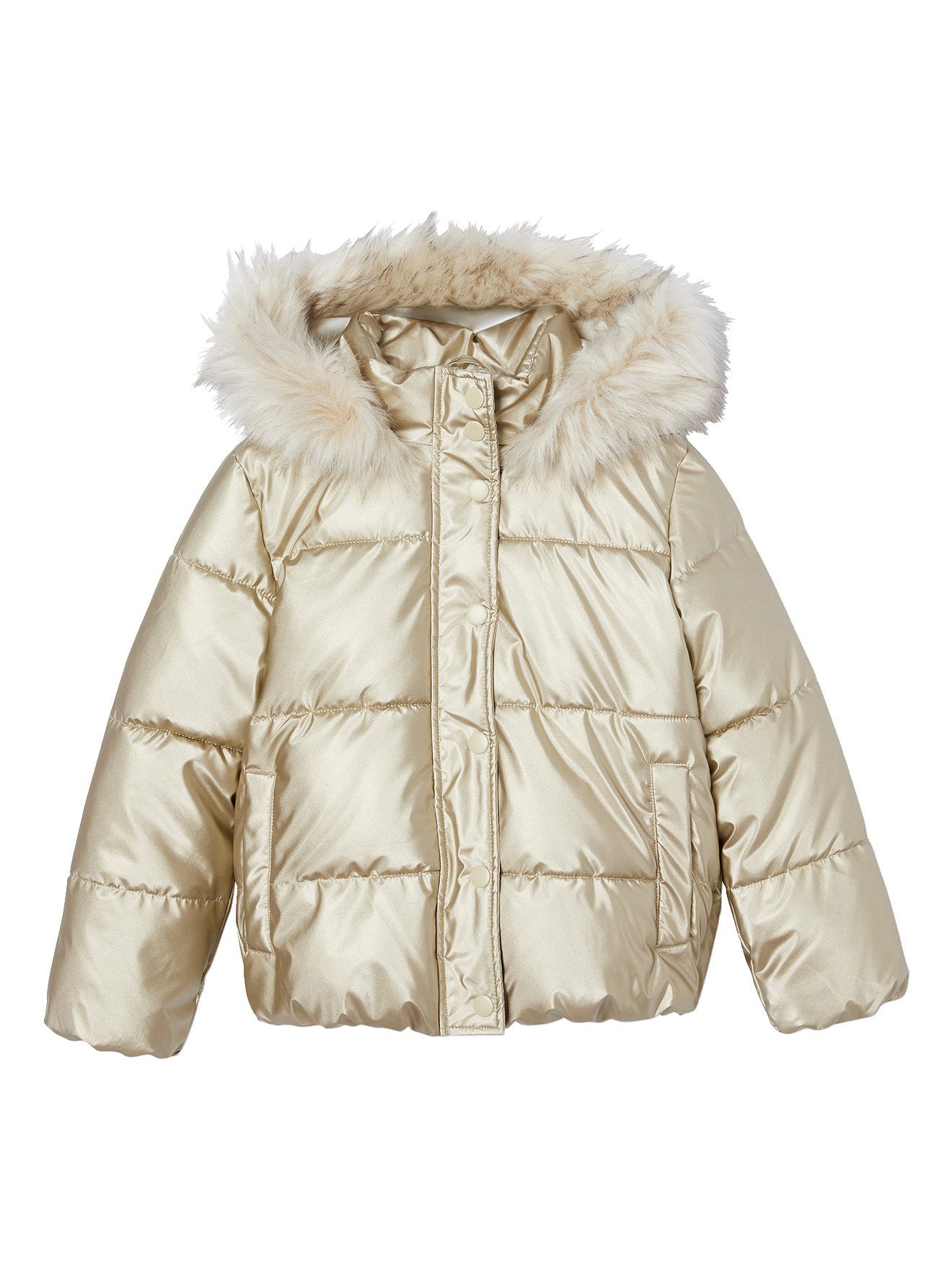 Steppjacke Mädchen Steppjacke mit Kapuze, Fleecefutter