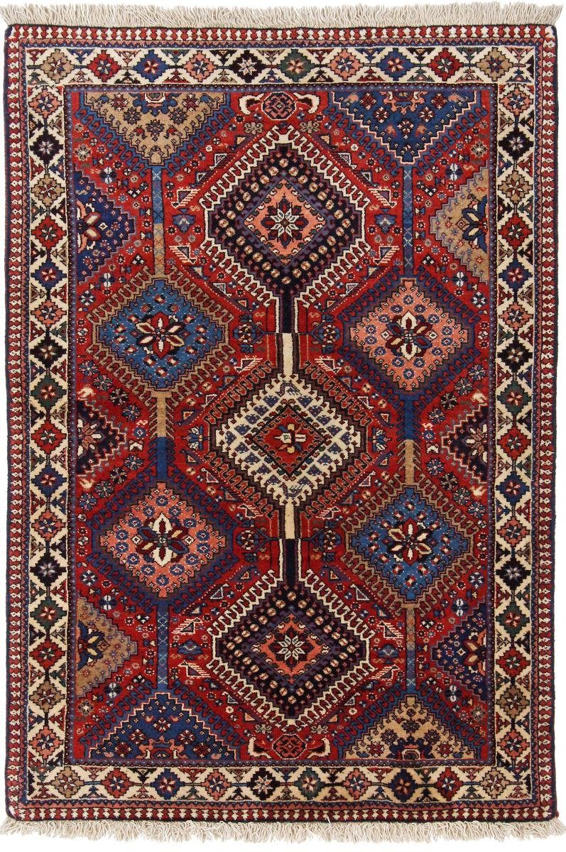 Orientteppich Yalameh Aliabad 100x147 Handgeknüpfter Orientteppich / Perserteppich, Nain Trading, rechteckig, Höhe: 12 mm