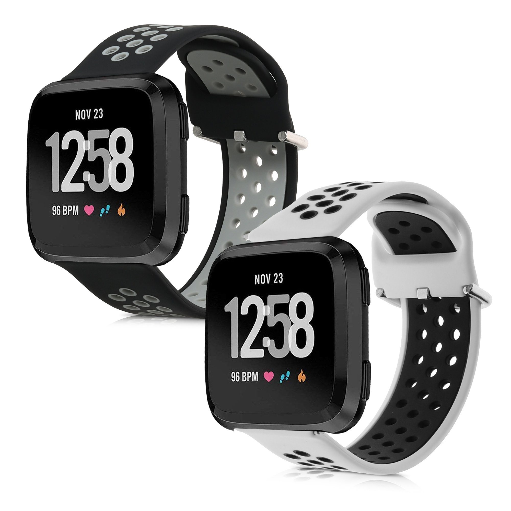 Fitnesstracker / Fitbit Lite Armband TPU für Versa Set Versa / Versa 2x Uhrenarmband kwmobile Silikon Sportarmband 2,