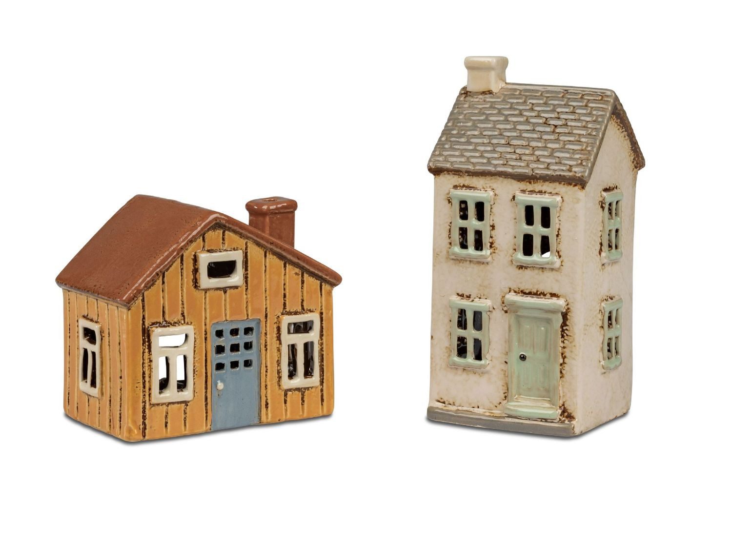 formano Windlicht Häuser, Farbe: Grau, Motiv: Haus günstig online kaufen