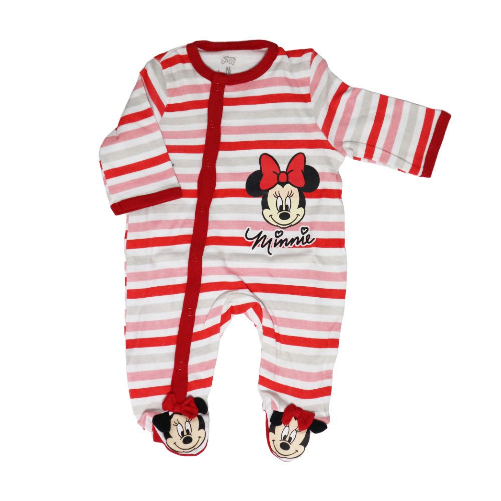 Disney Strampler Disney Minnie Maus Baby Kleinkind Strampler Einteiler Gr. 62 bis 92 Baumwolle