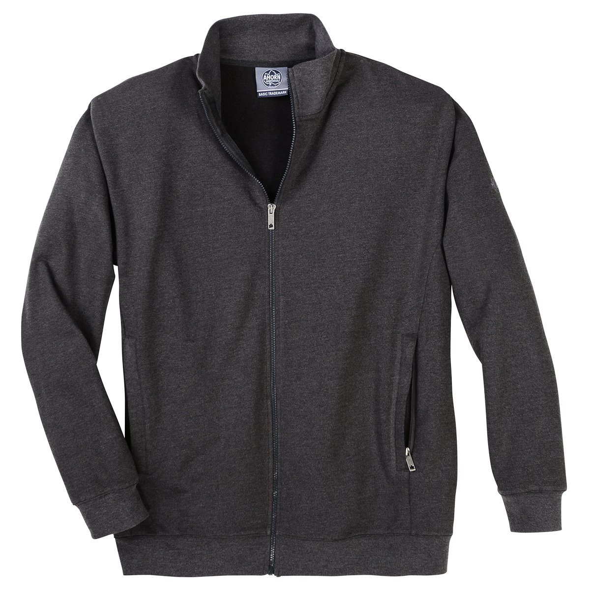 AHORN SPORTSWEAR Sweatjacke Stehkragen-Jacke XXL anthrazit melange Ahorn