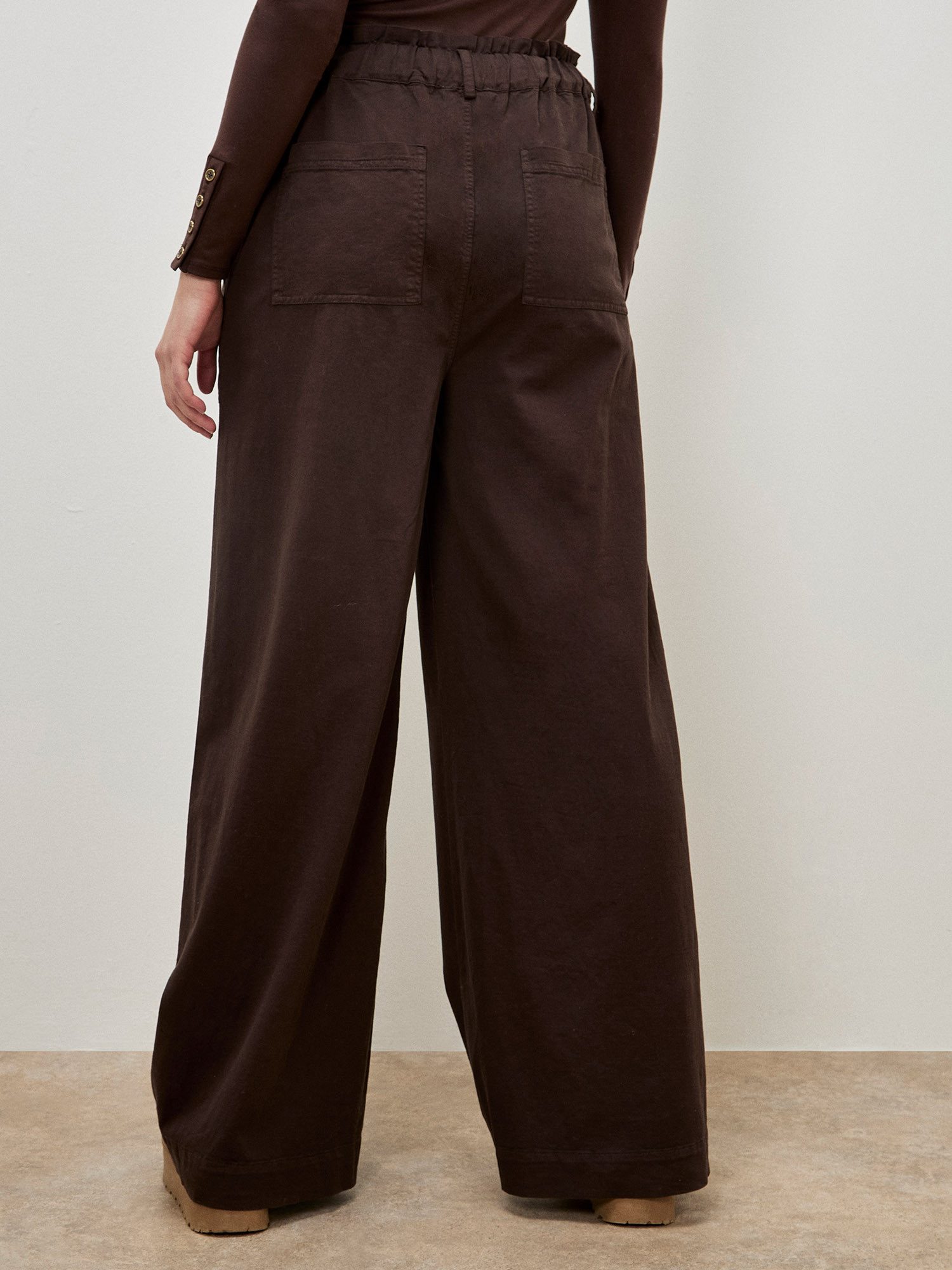 Apricot Stoffhose Leichte Hose mit praktischen Taschen