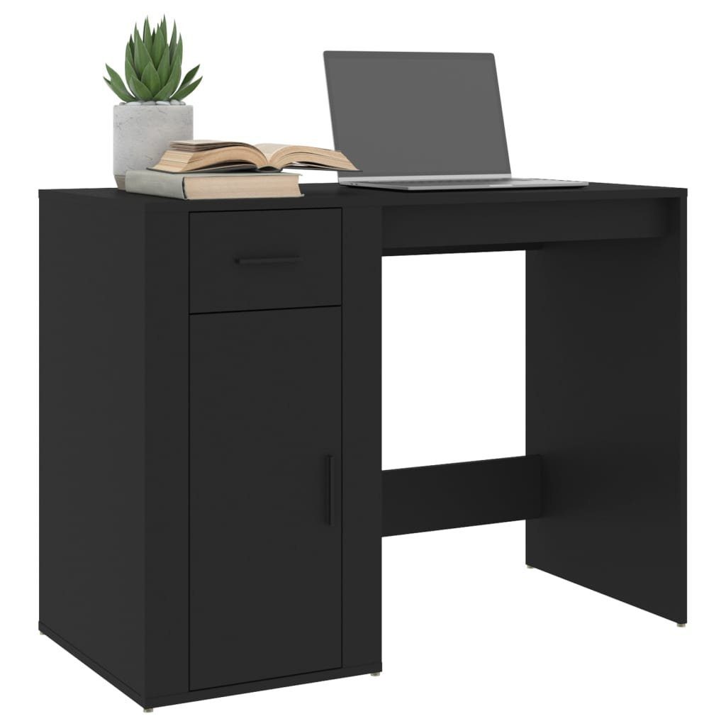 Schreibtisch cm Holzwerkstoff Schwarz furnicato 100x49x75