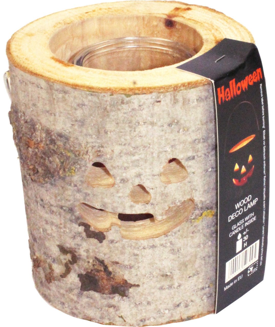 House of Rustic Kerzenlaterne House of Rustic Holzlaterne Halloween Motiv Ø 13 x