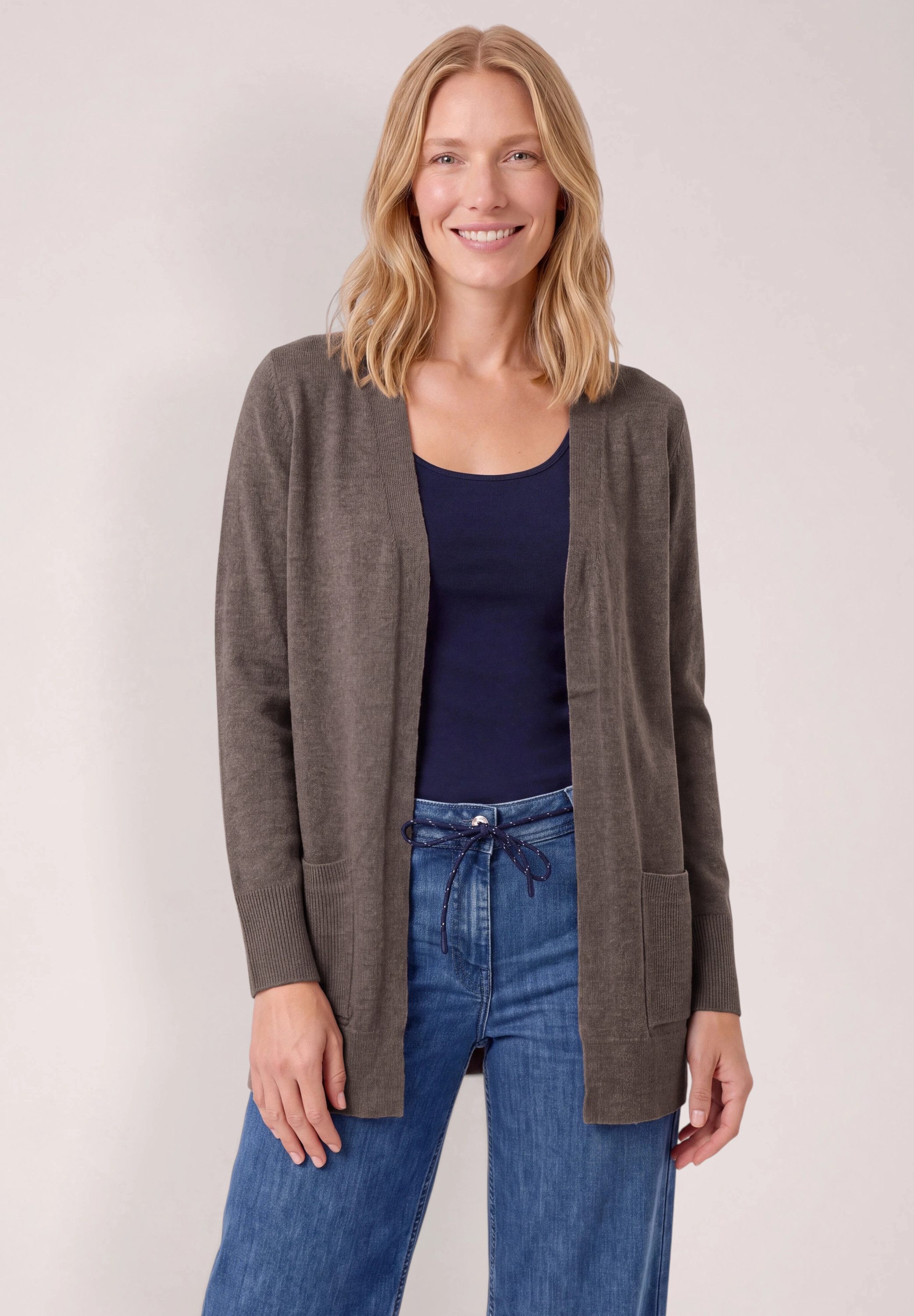 CECIL Cardigan aus softem Materialmix