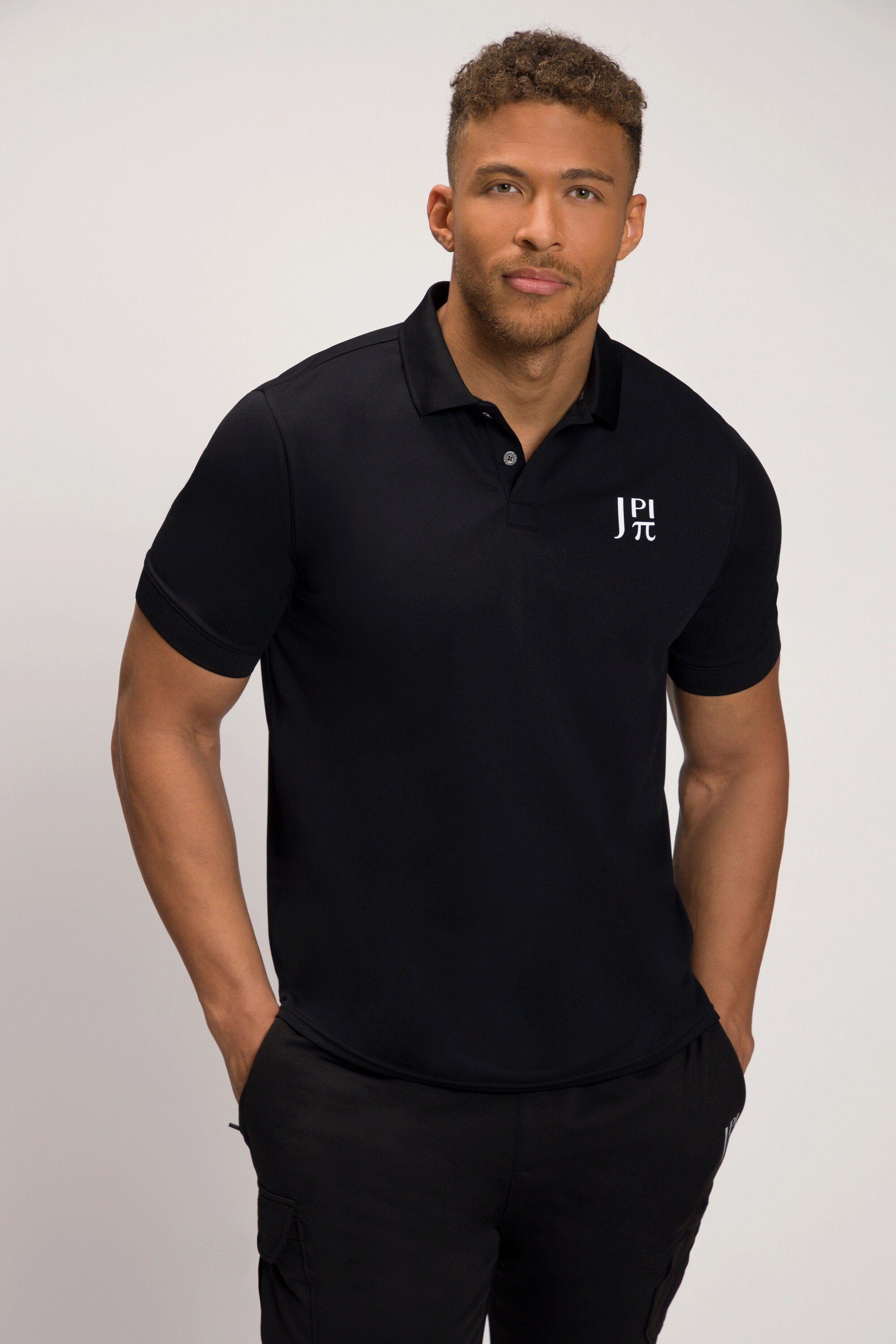 JP1880 Golf schwarz Poloshirt Halbarm Poloshirt