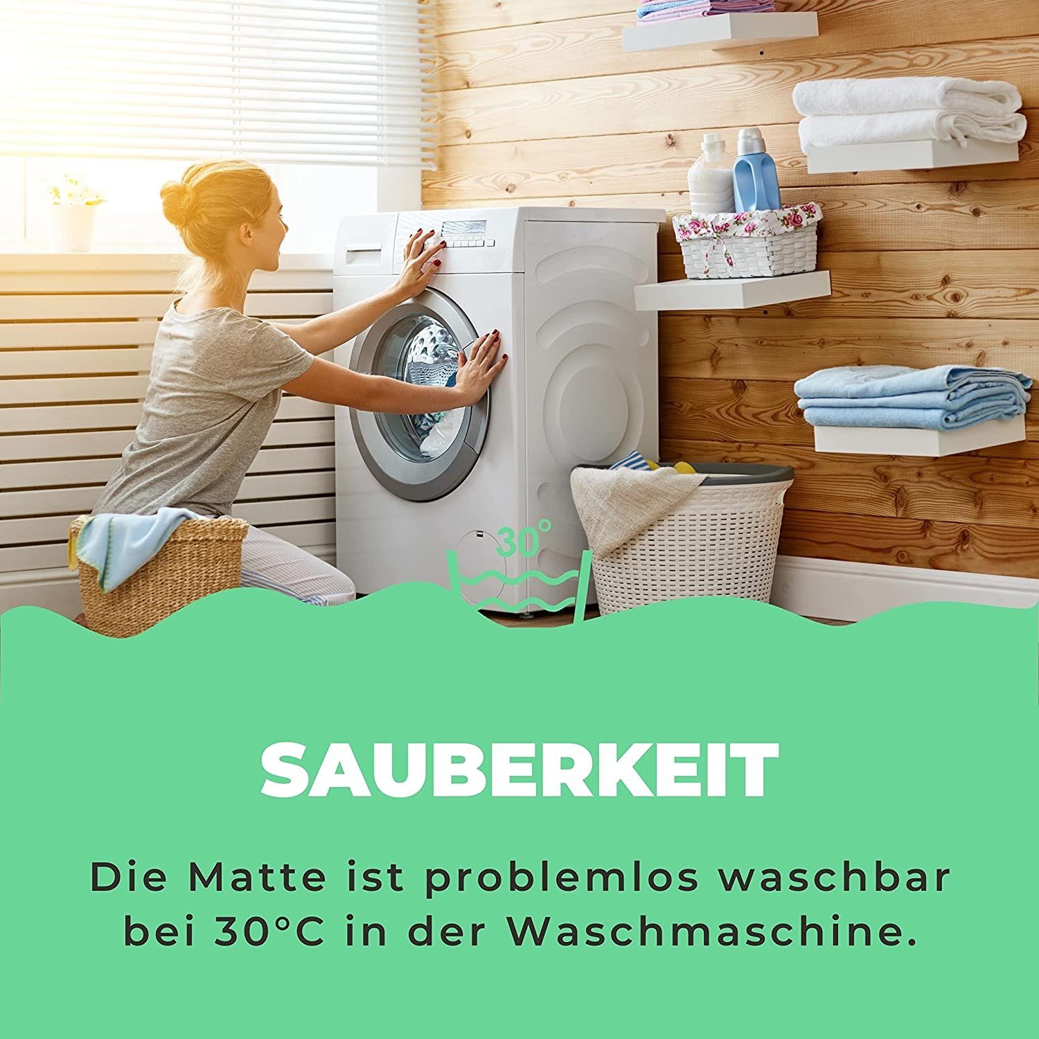 Grau Wanneneinlage riijk 40 B: 100 cm, hygienisch, cm, rutschhemmend, L: flexibel, antirutsch rutschfest, Badewannenmatte