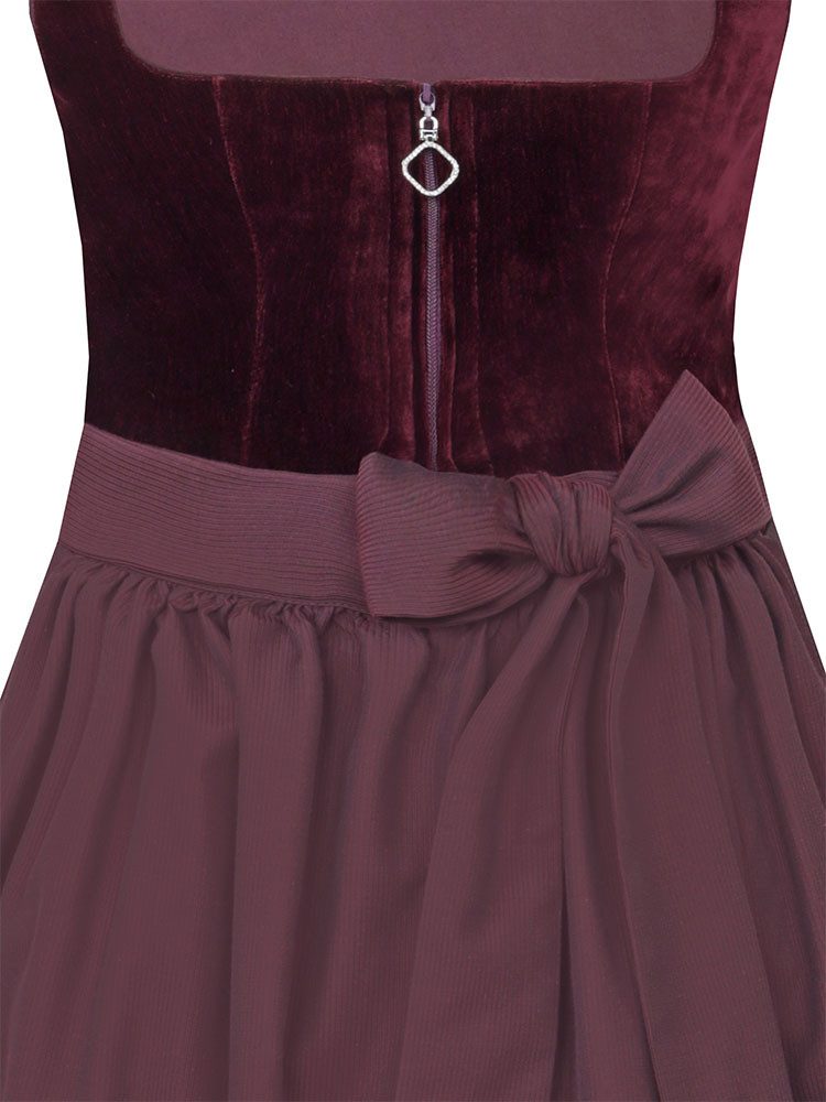 MarJo Dirndl Dirndl Kirchham 65cm Länge bordeaux günstig online kaufen