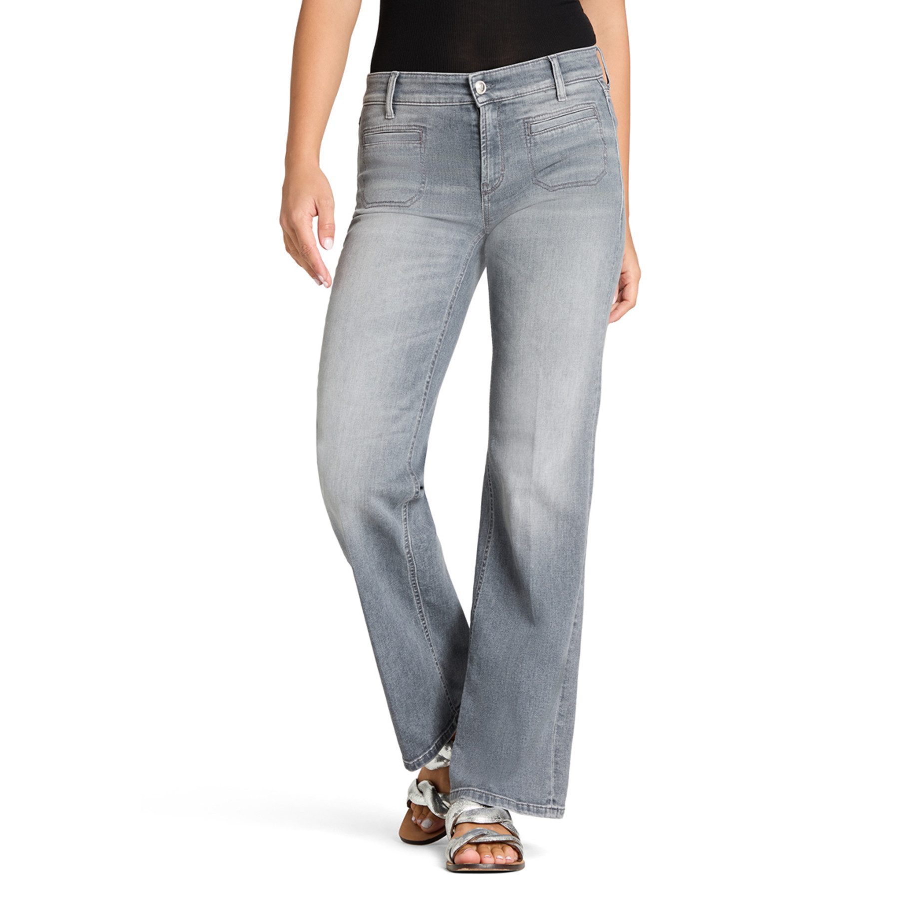Cambio 5-Pocket-Jeans CAMBIO Jeans Tess Mid Waist - Grau – Bild 3 von 4