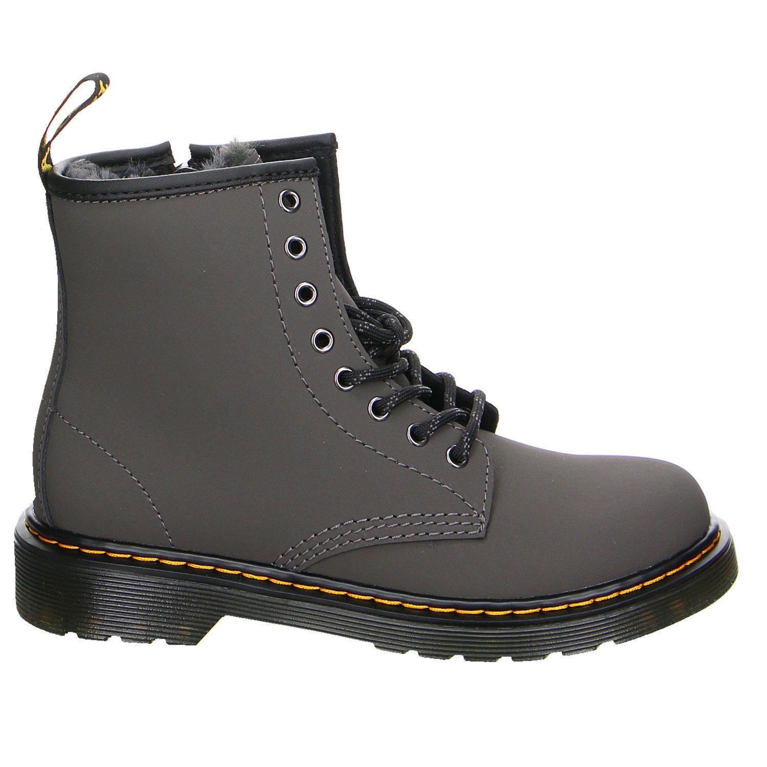 DR. MARTENS Dr. Martens 1460 Nubuk Schnürstiefel Winter Mädchen grau Winterstiefelette