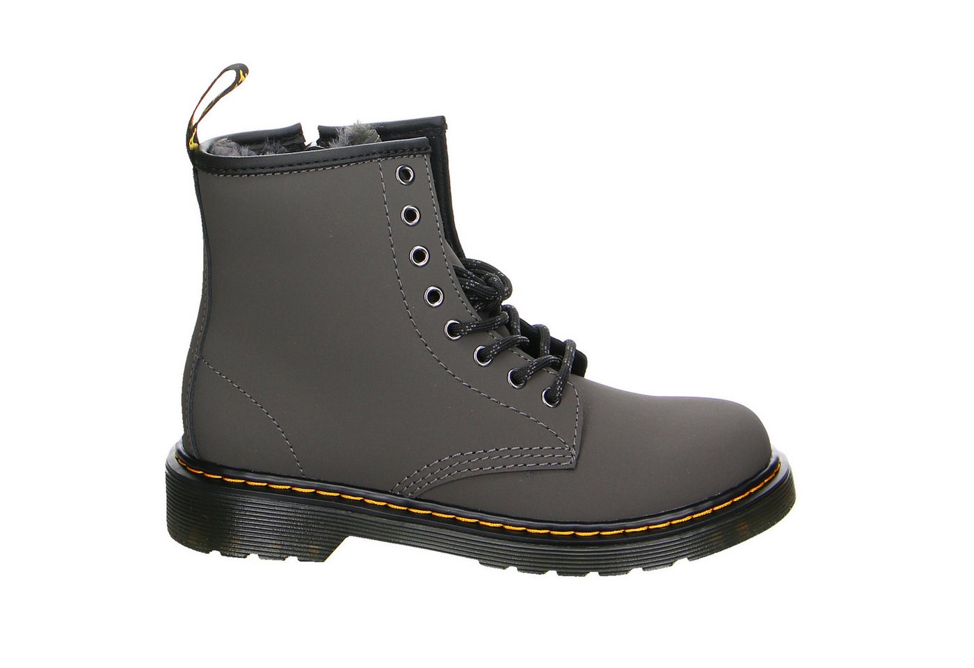 DR. MARTENS Dr. Martens 1460 Nubuk Schnürstiefel Winter Mädchen grau Winterstiefelette