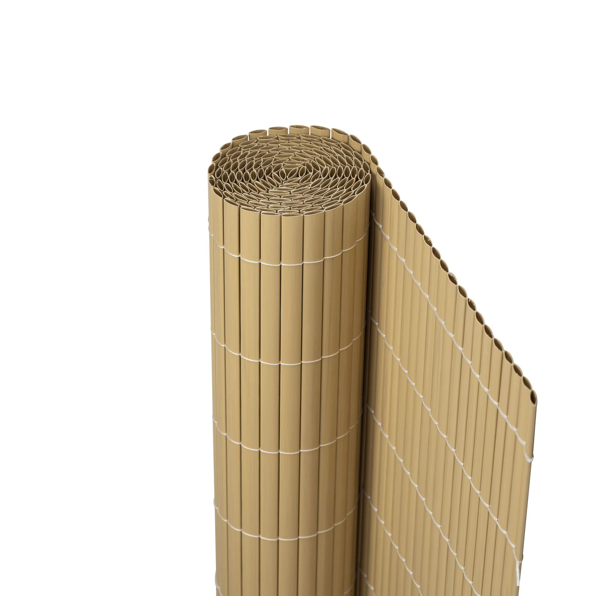 jarolift PVC Sichtschutzmatte, 80 x 300 cm, bambus, (1-St), langlebig, witterungsbeständig, pflegeleicht, für Garten, Balkon
