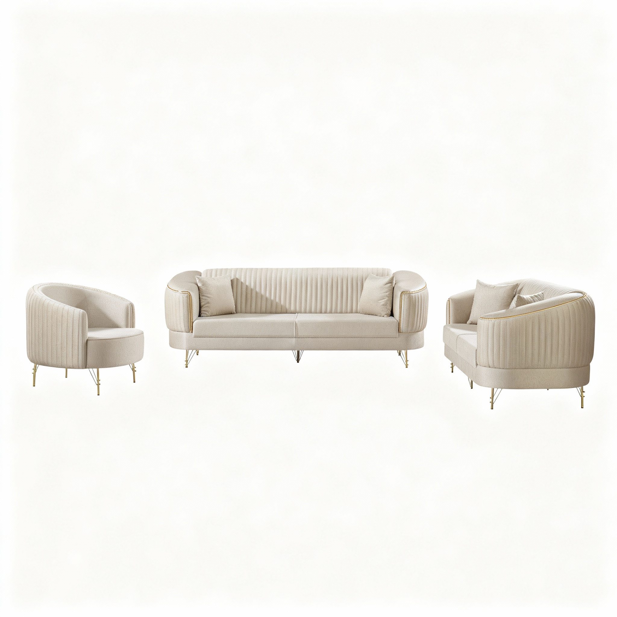Palms-Store Sofa Set DOHA, zeitlose Eleganz mit edler in luxuriösem Samt, S günstig online kaufen