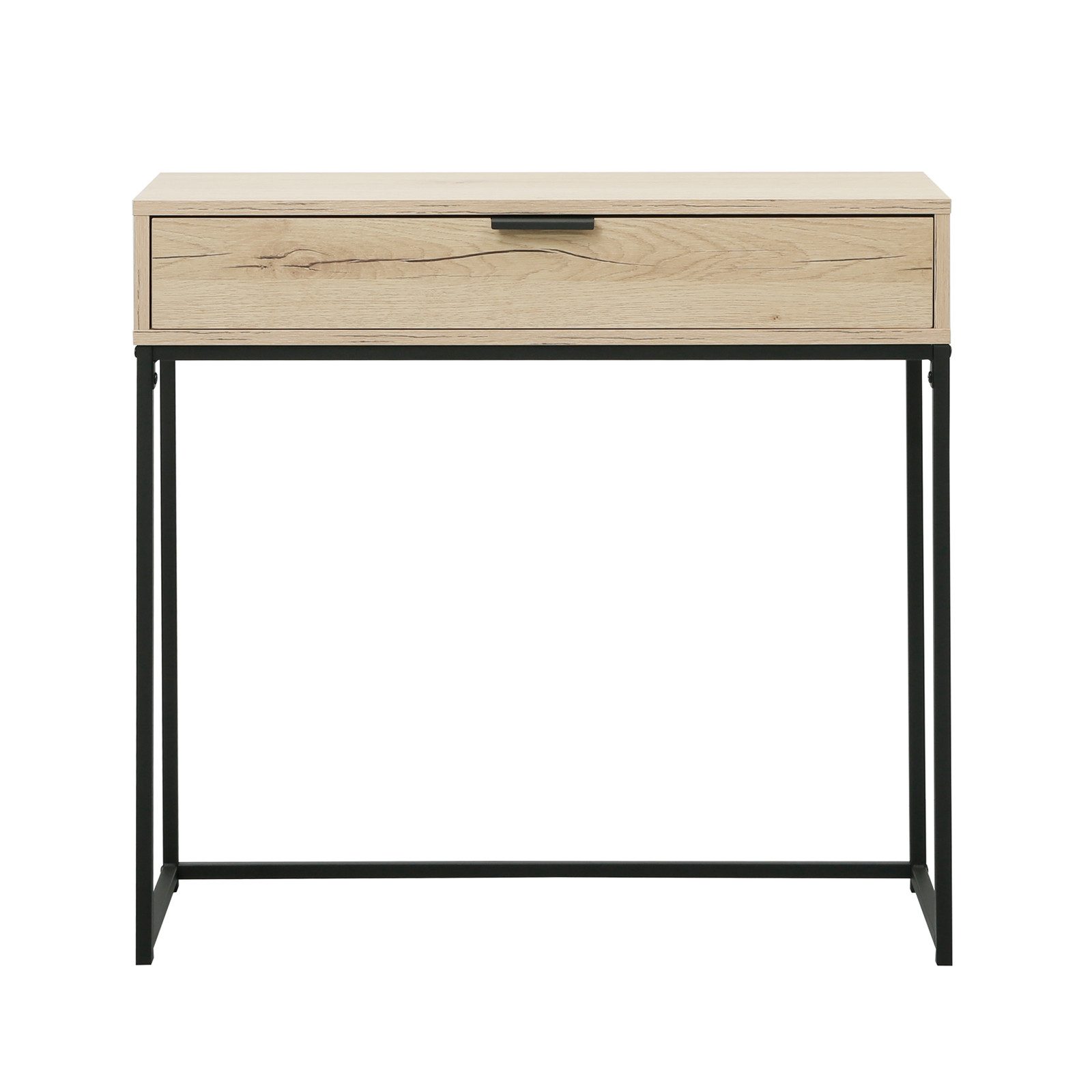 HTI-Living Konsolentisch Cedrik 80 cm mit Schublade Artisaneiche-Schwarz (Stück, 1-St., 1 Konsolentisch)