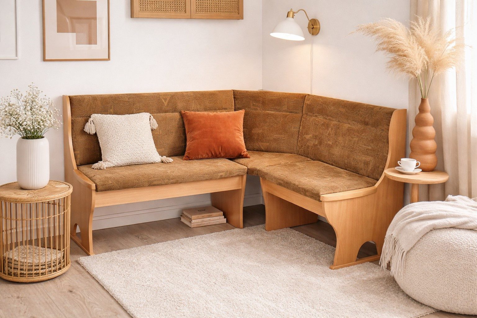 moebel-direkt-online Eckbank Truheneckbank 165x125 cm Stellmaß