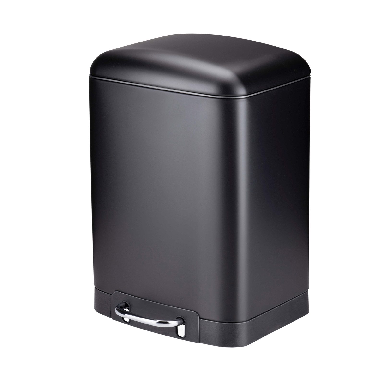 DIRT DEVIL Mülleimer Treteimer Edelstahl soft close 6 Liter, Abfalleimer Trittmechanismus Inneneimer herausnehmbar