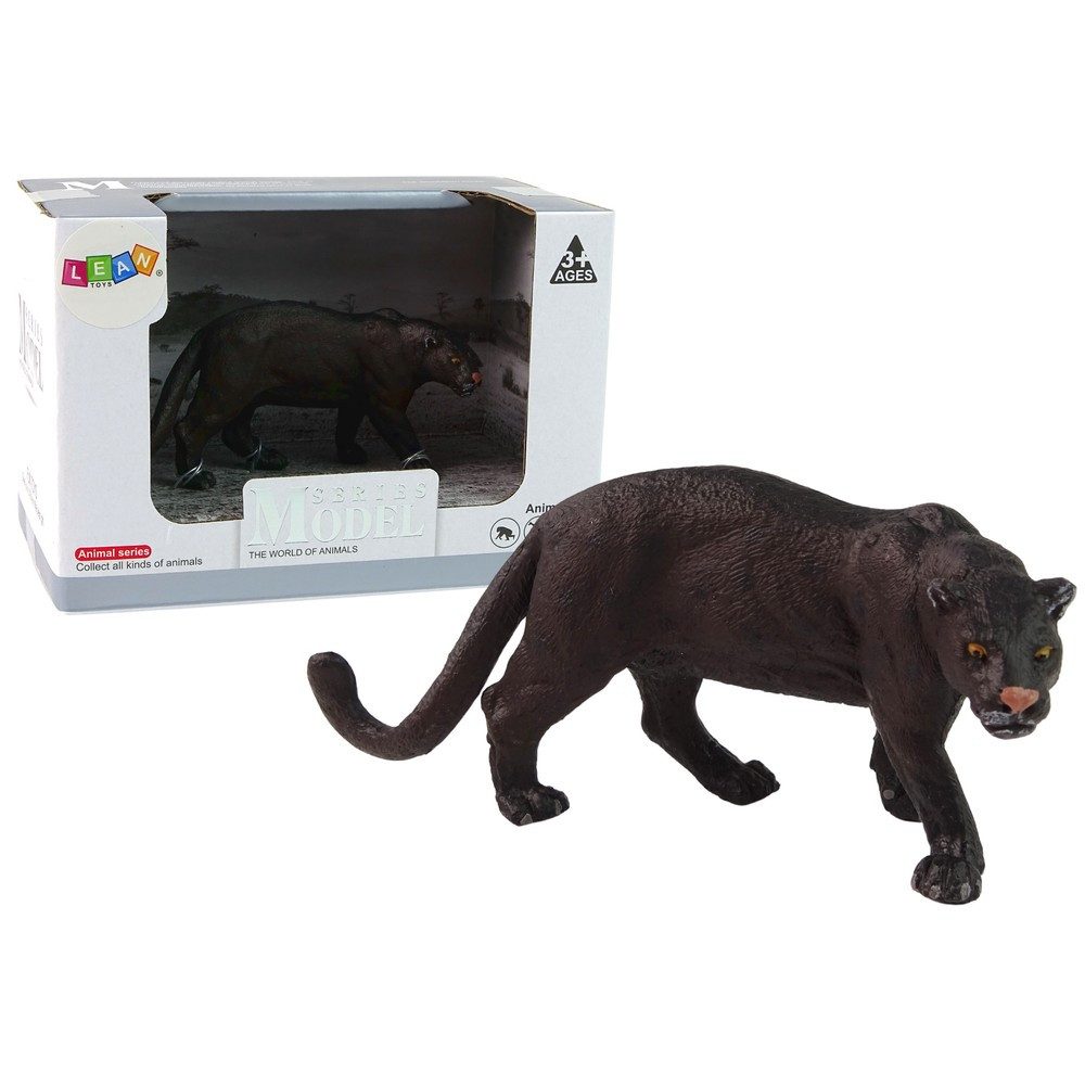 LEAN TOYS Tierfigur Pantherfigur Sammelfigur Spielfigur (Spar-Set, 1 St., 12 x 4 x 5,5 cm bemalt), detailgetreu, bemalt, CE-zertifiziert, ab 3 Jahren