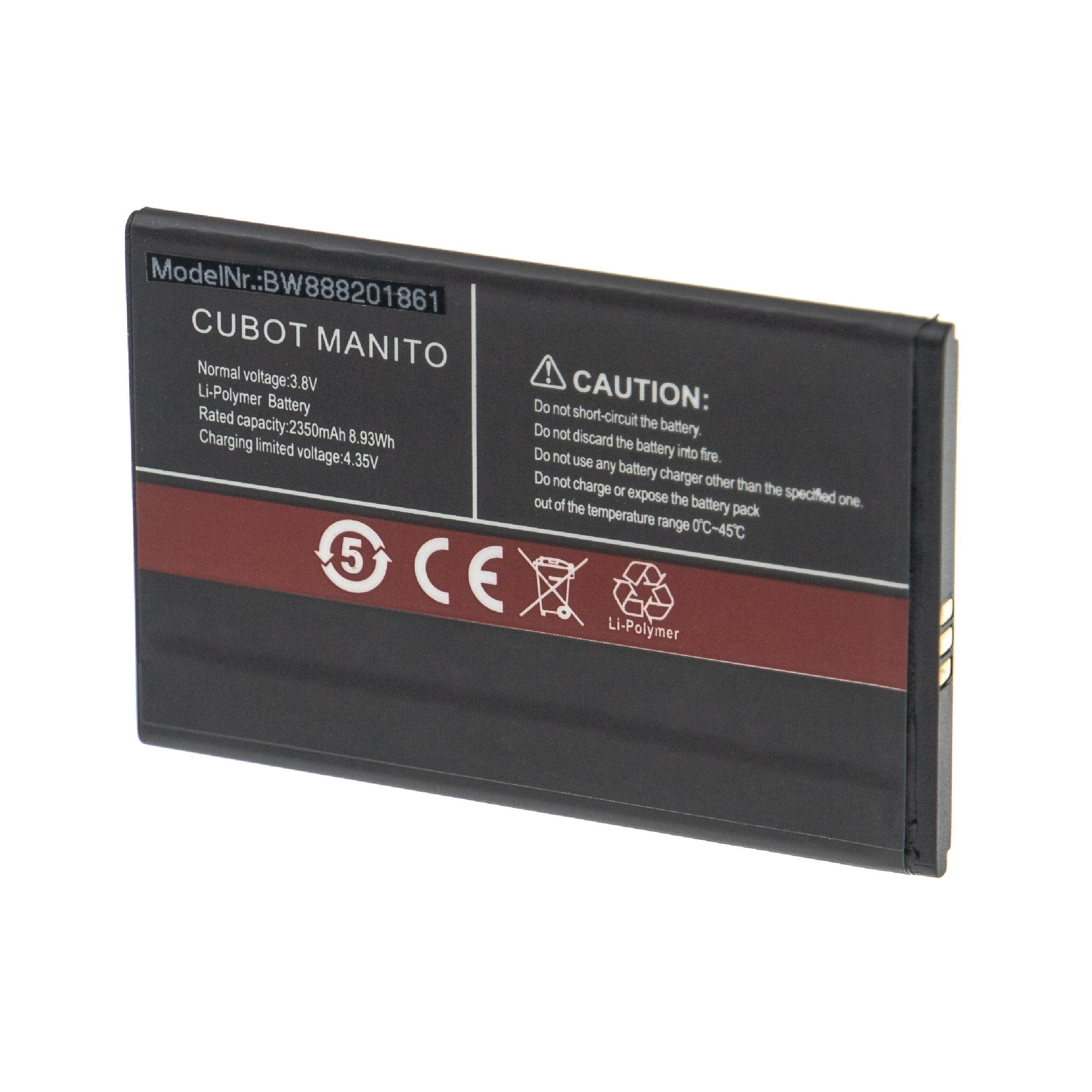 vhbw kompatibel mit Cubot Manito Smartphone-Akku Li-Ion 2350 mAh (3,8 V)