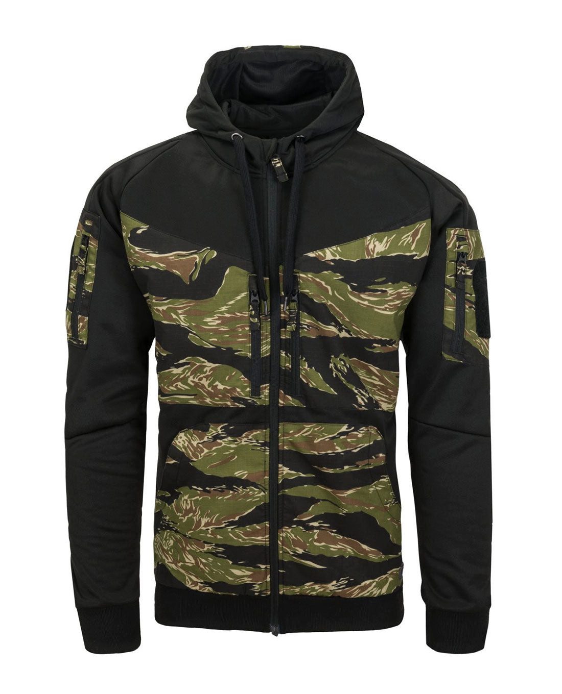 Helikon-Tex Kapuzenpullover ROGUE Hoodie (FullZip) - Black / Tiger Stripe