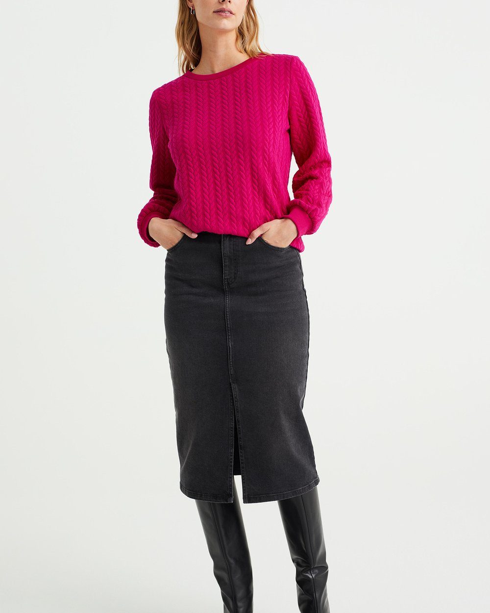 Fuchsia WE Fashion Sweatshirt (1-tlg)