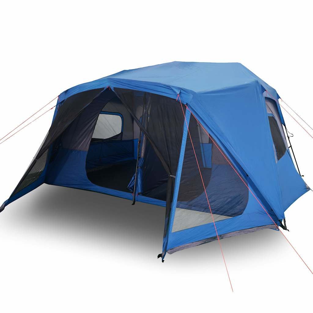 Kuppelzelt Familienzelt 10 Personen Blau Quick Release Wasserdicht