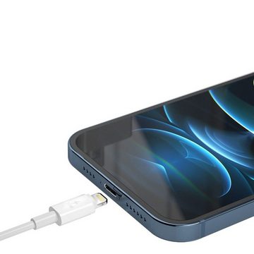 Dudao Schnellladekabel USB C - iPhone-Anschluss 30W PD Kabel 1m - Weiß Smartphone-Kabel