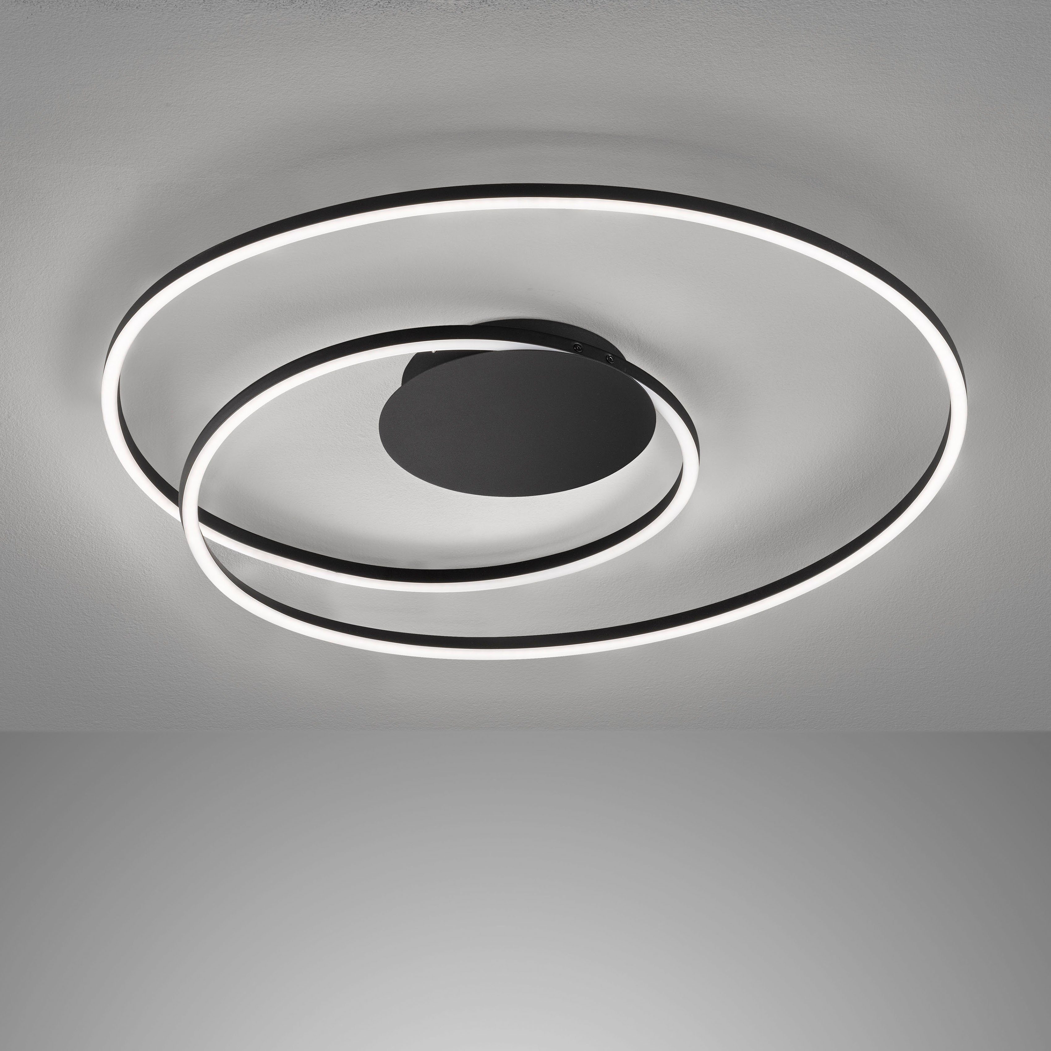 FISCHER & HONSEL LED Deckenleuchte Holy, CCT - über Fernbedienung, LED fest integriert, warmweiß - kaltweiß